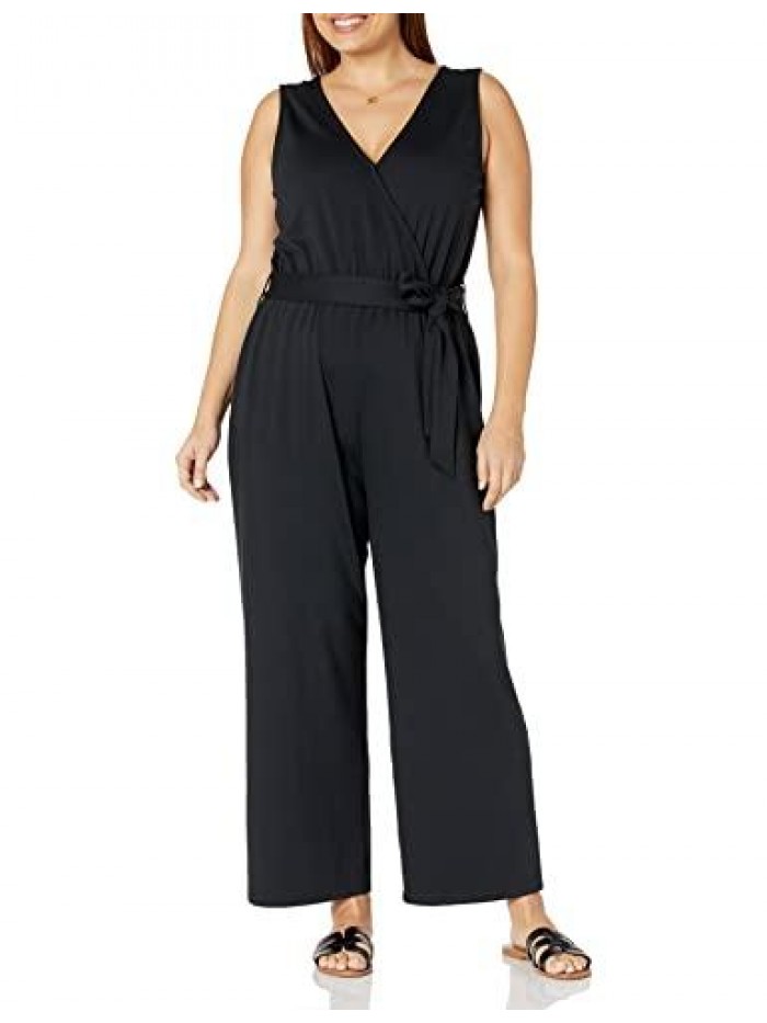 Drop Women's @caralynmirand Sleeveless Wrap Jumpsuit 