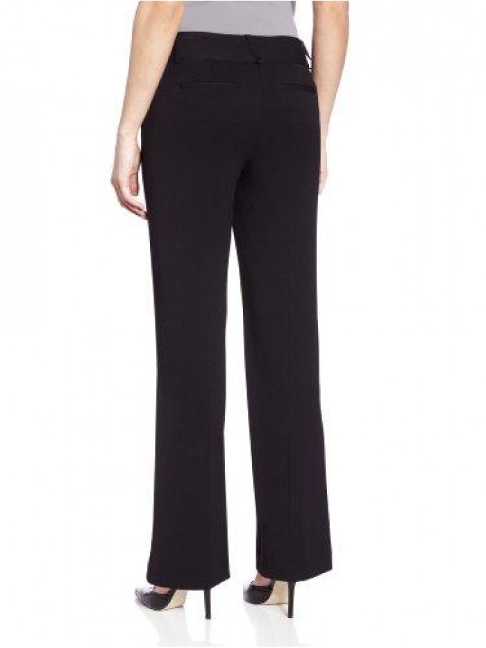 Women's Curvy Fit Gabardine Boot Leg Pant 