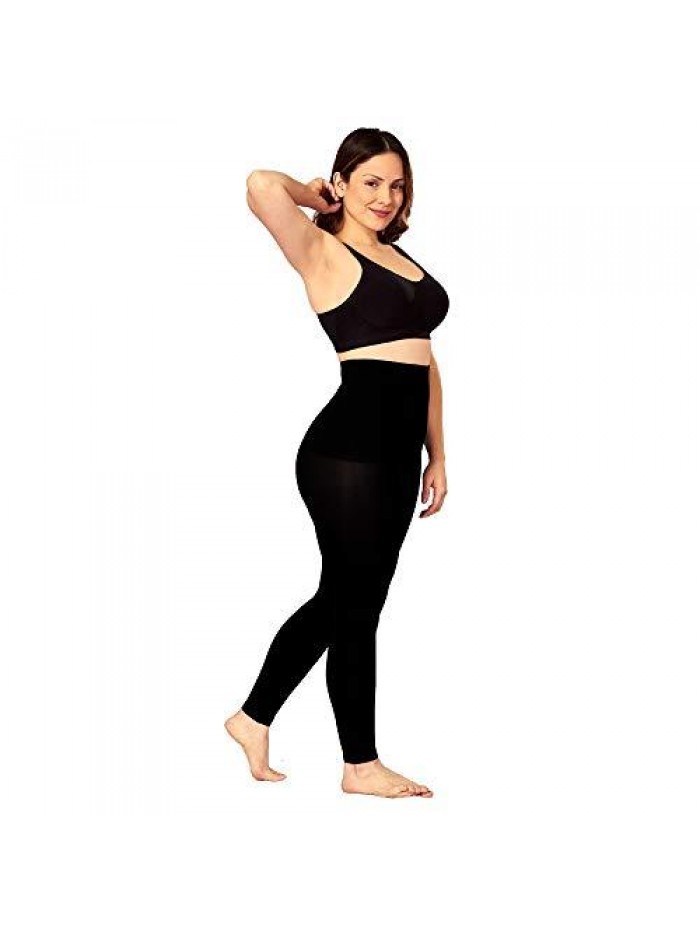 High Waisted Medium Compression Leggings - Shapewear for Women 