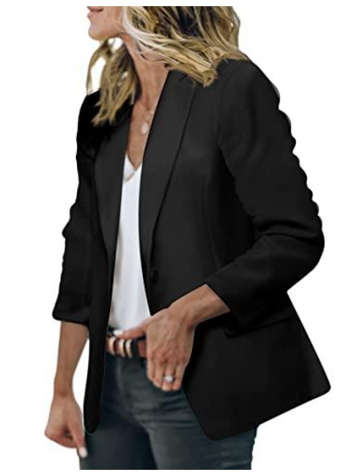 Business Casual Blazers/Lightweight Open Front Work Casual Jackets 