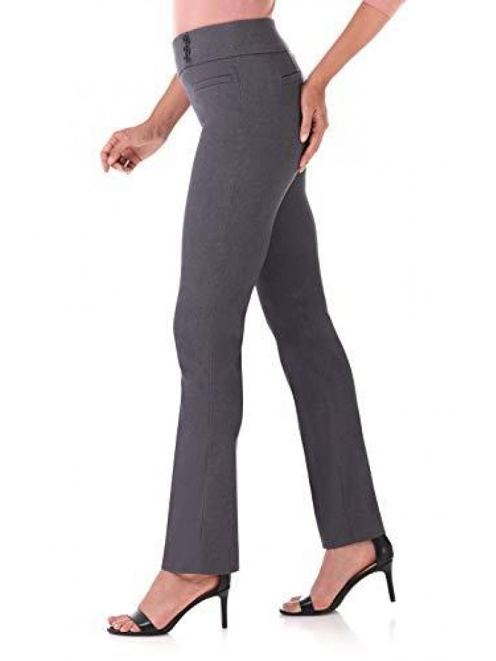 Women's Ease Into Comfort Everyday Chic Straight Pant w/Tummy Control 