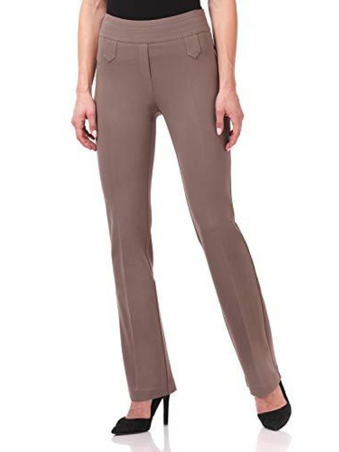 Women's Secret Figure Pull-On Knit Bootcut Pant w/Tummy Control 