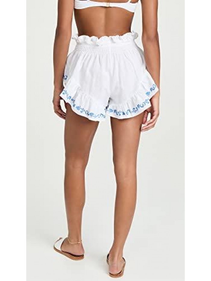 CONSTAS Women's Ruffle Shorts 