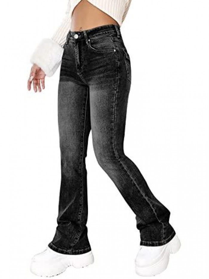 Classic Stretch High Waist Skinny Totally Shaping Bootcut Jeans 