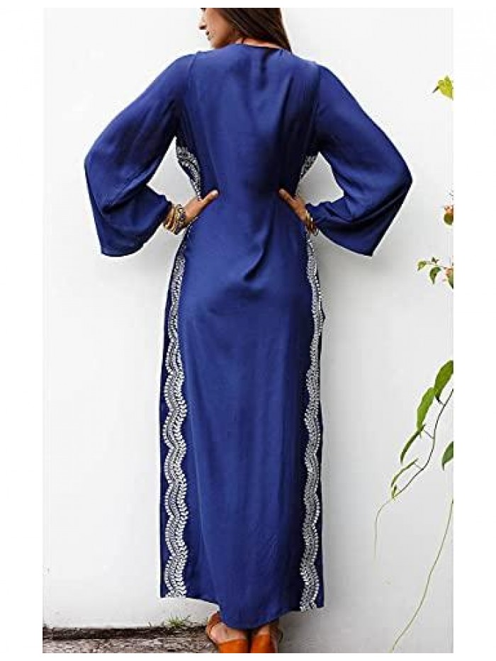 Women Beachwear Turkish Kaftans Long Swimsuit Cover up Caftan Beach Dress 