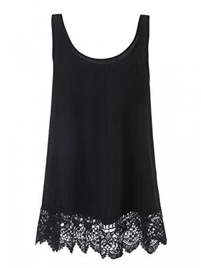 Size Swing Lace Flowy Tank Top for Women 