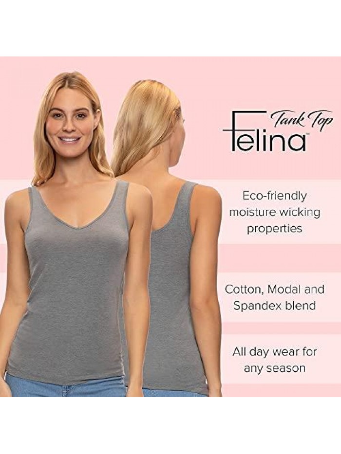 Reversible Cotton Women’s Tank Top | 4-Pack 