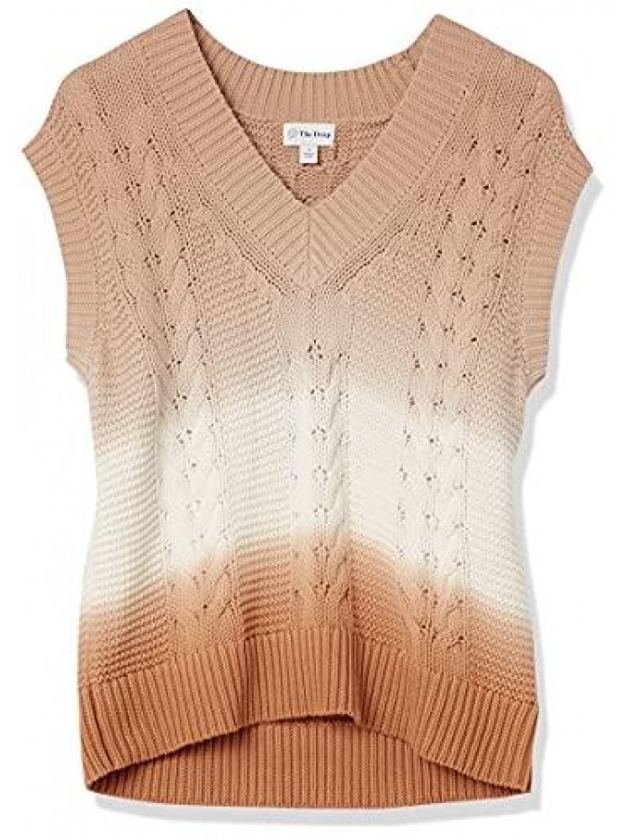 Drop Women's Camille Cable Sweater Vest 