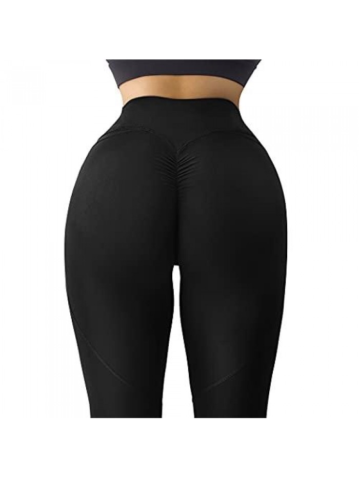 Women Reflective High Waisted Running Leggings with Pockets Yoga Pants 