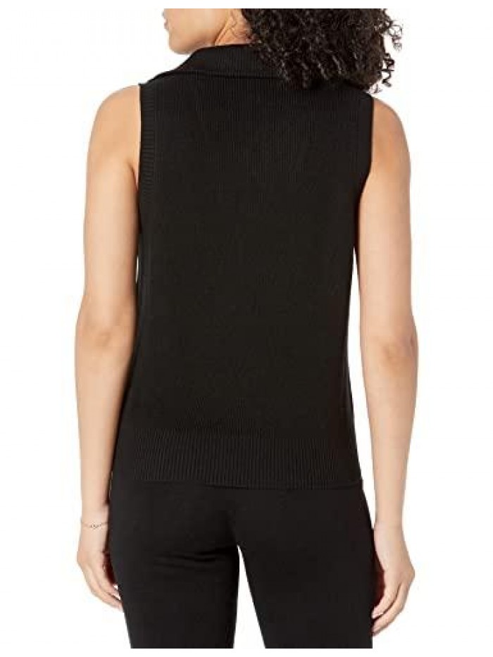 Drop Women's Tenley Sleeveless Half Zip Sweater 