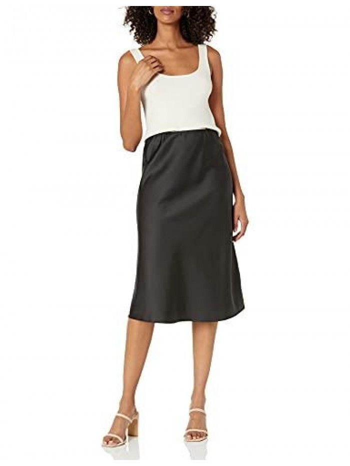 Drop Women's Maya Silky Slip Skirt 