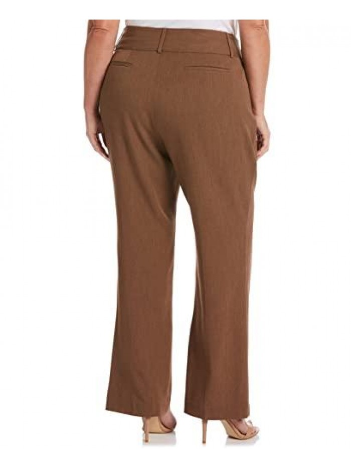 Women's Plus Size Curvy-fit Gabardine Bootcut Pant 