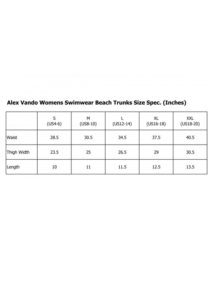 Vando Womens Swimwear Shorts Beach Boardshort Trunks 