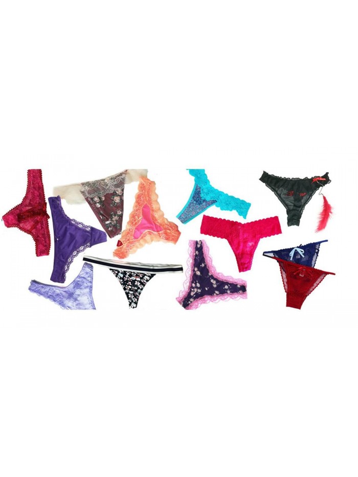 Women Variety of Underwear Pack T-Back Thong G-String Panties 