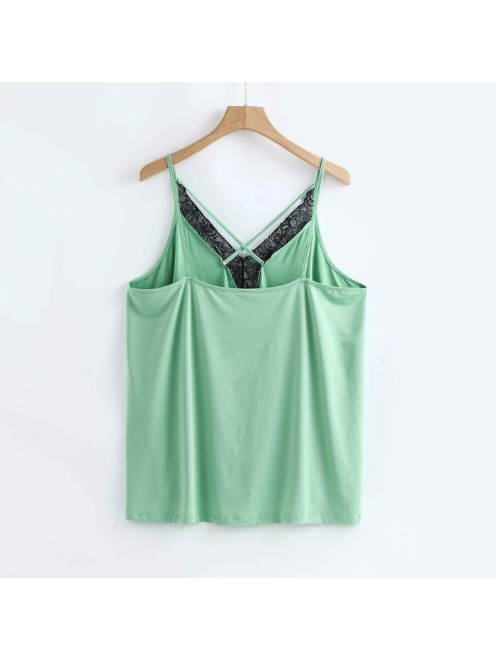 Women Casual Sleeveless Plus Size Printing Tank 