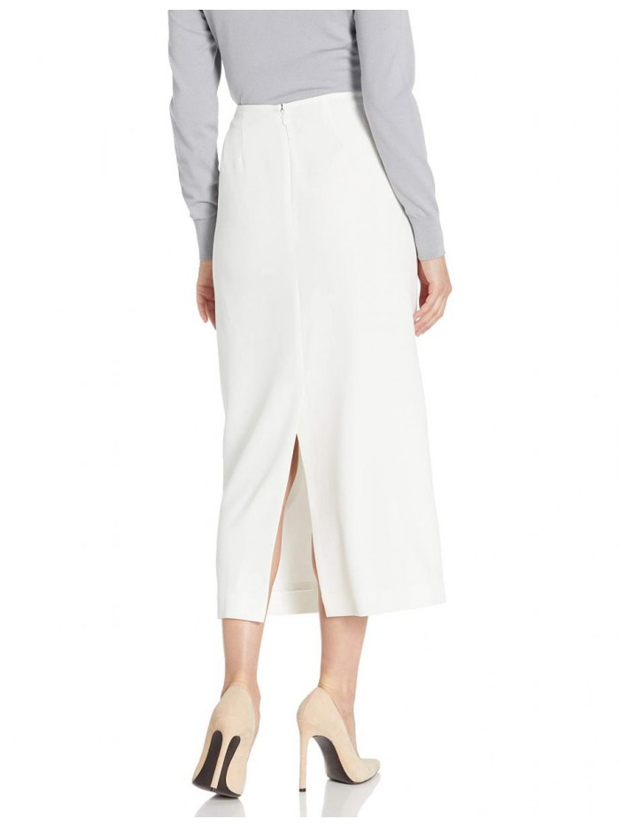 Women's Stretch Crepe Column Skirt 