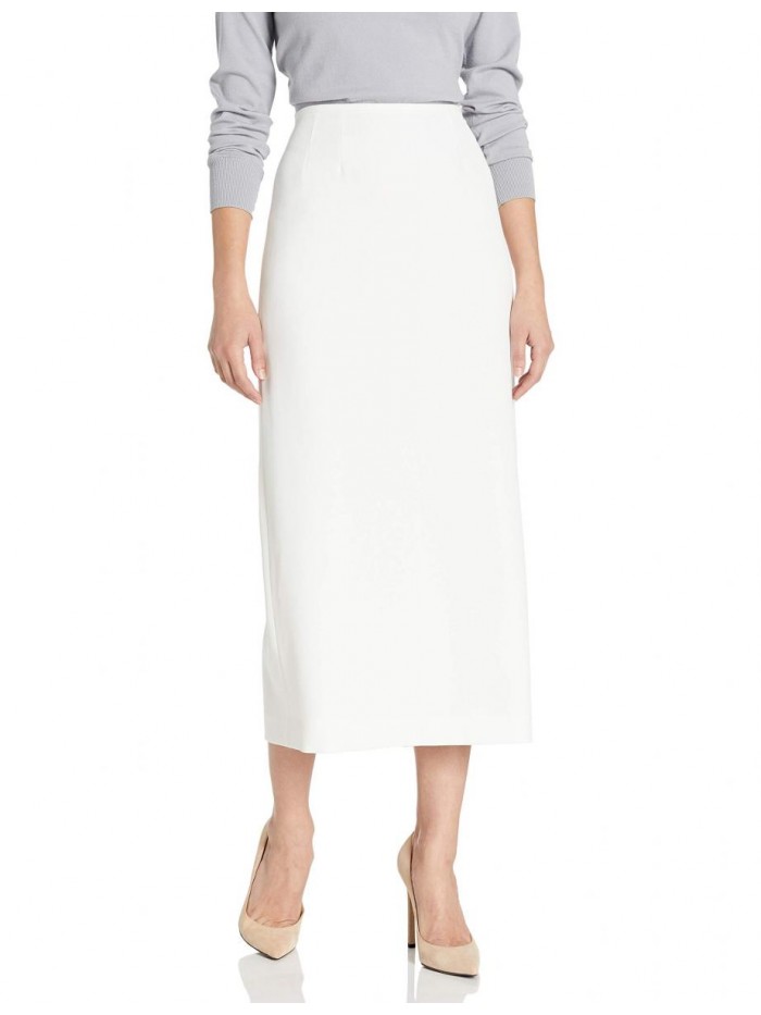 Women's Stretch Crepe Column Skirt 