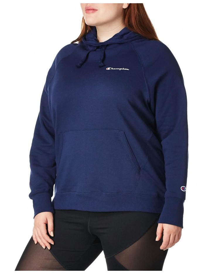 Women's Powerblend Fleece Hoodie, Left Chest Script 