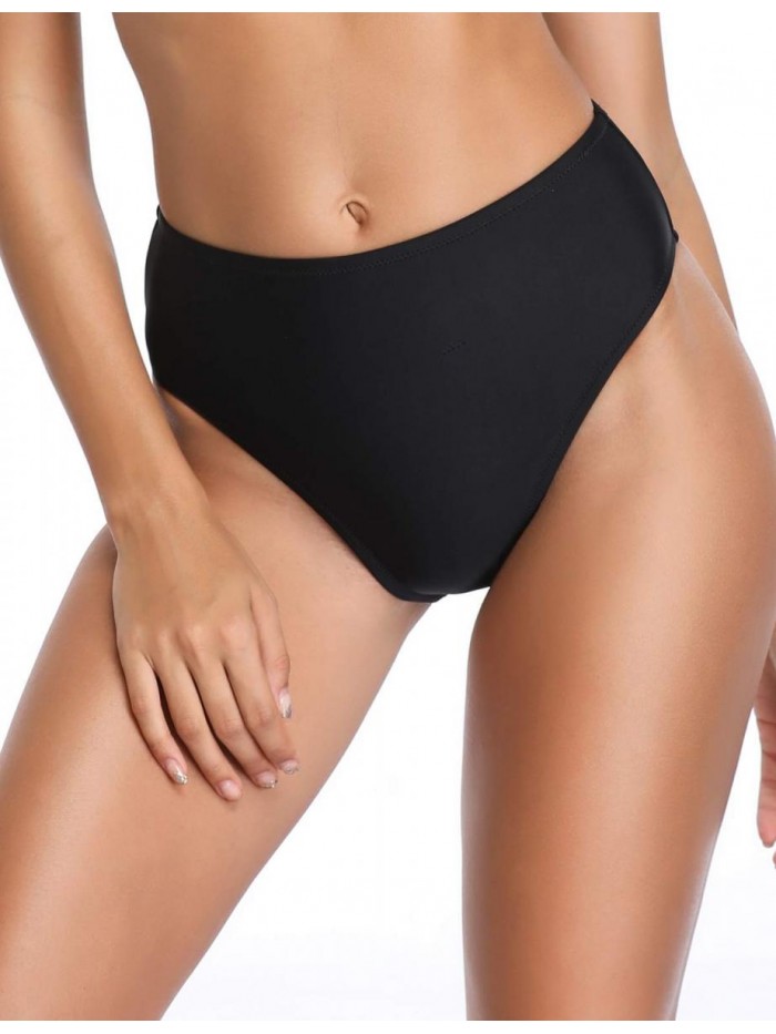 Women's High Cut High Waisted Bikini Bottom 