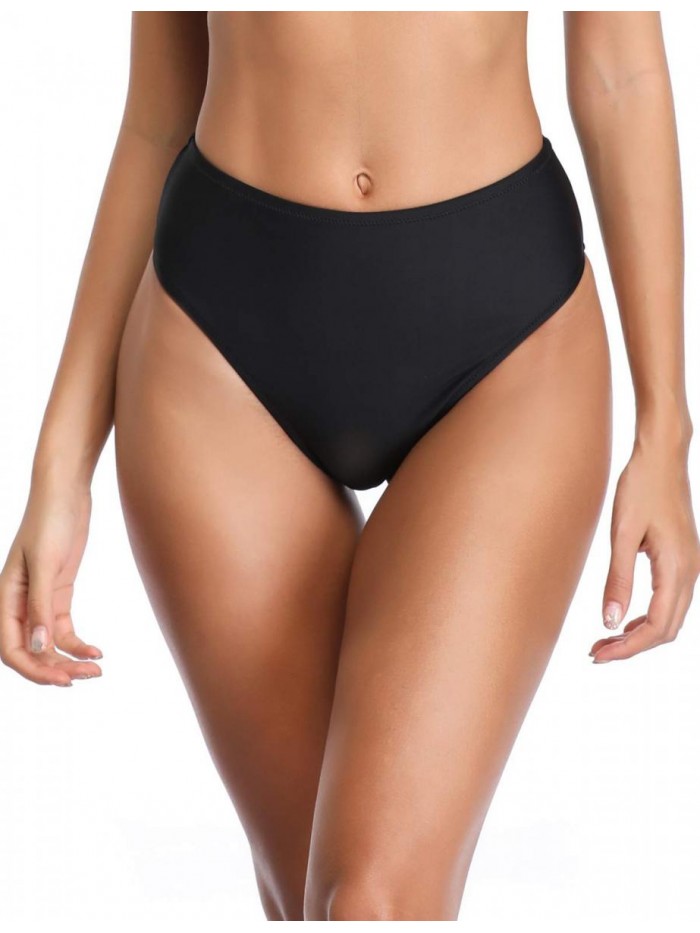 Women's High Cut High Waisted Bikini Bottom 