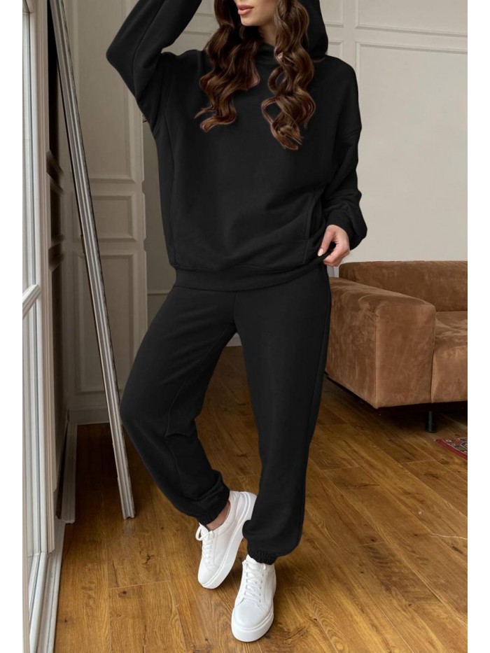 Women Hoodies Tracksuit Long Sleeve Sweatshirts Jogger Pant 2 Piece Outfits 