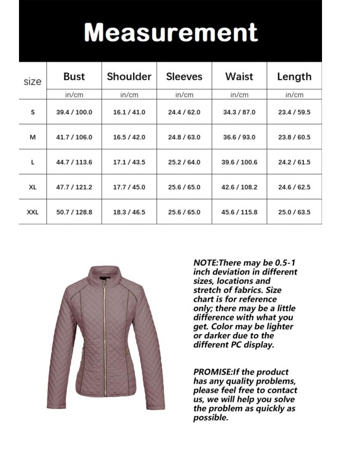 Womens Quilted Lightweight Puffer Jacket/Vest, Fall and Winter Fashion Padded Coat 