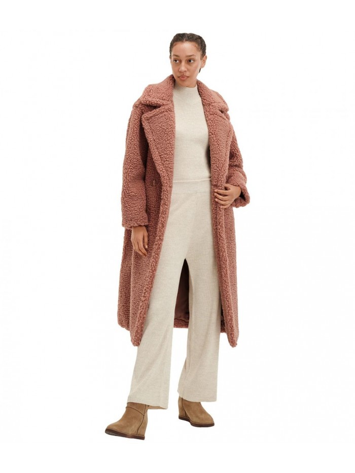 UGG Women's Gertrude Long Teddy Coat