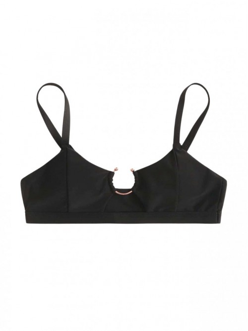 Women's Cut Out O Ring Triangle Bikini Top Swimsui...