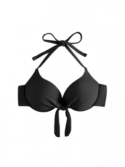 Women's Self Tie Push Up Bra Top Padded Swimwear H...