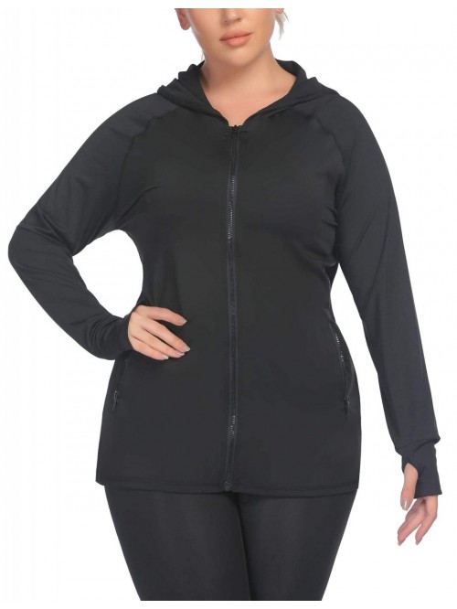 Womens Running Jackets Plus Size Lightweight Full ...