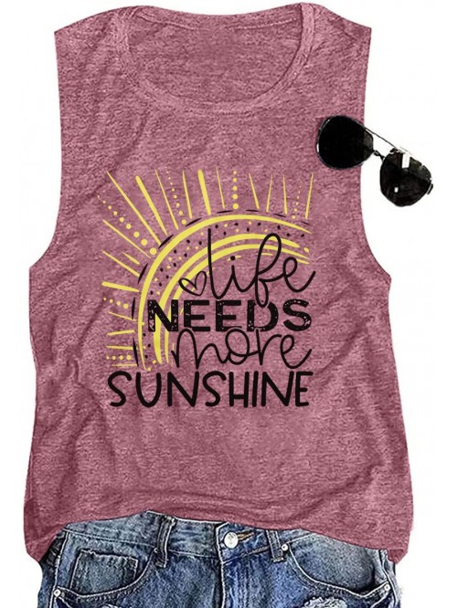 Tanks Tops Women Sunrise Graphic T Shirt Summer B...