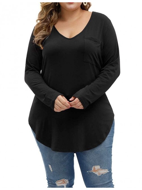 Women's Plus Size Tops Long Sleeve Casual Scoop Co...