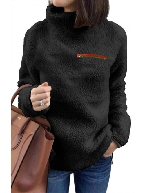 Sherpa Pullover Sweaters for Women Winter Warm Tun...