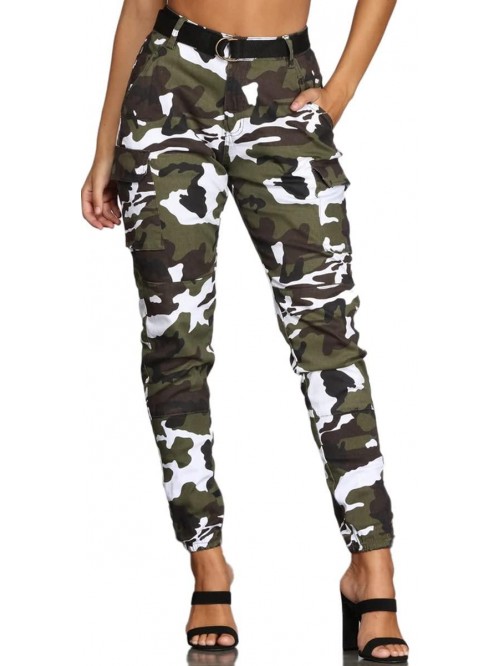 Women's Casual Camo Cargo Pants for Women Camoflag...