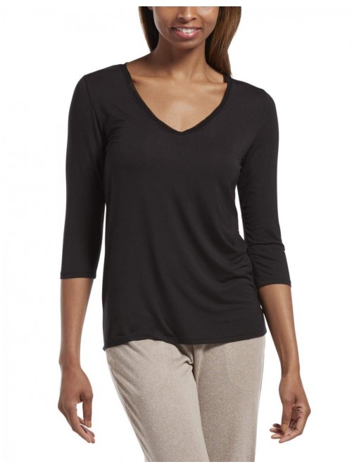 Women's 3/4 Sleeve V-Neck Sleep Tee 