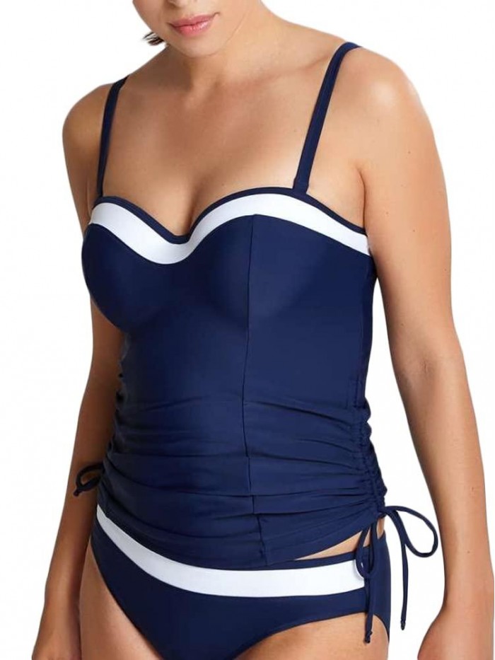 Swim Women's Anya Cruise Bra Sized Molded Bandeau Tankini 