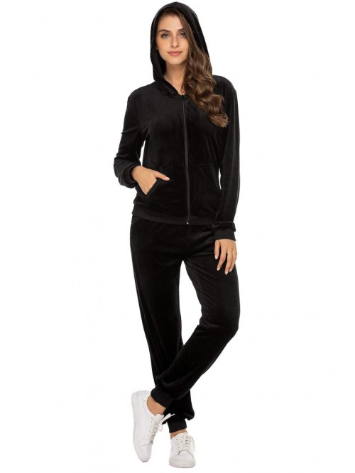 Velour Tracksuit Womens 2 Piece Sweatshirt & Sweat...