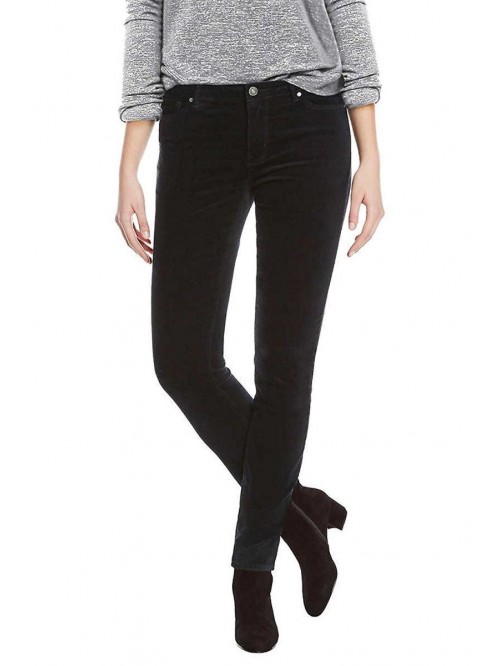 David Bitton Women's Faux Velvet Skinny Pant with ...