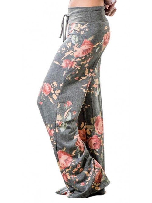 Women's Pajama Lounge Pants Floral Print Comfy Cas...