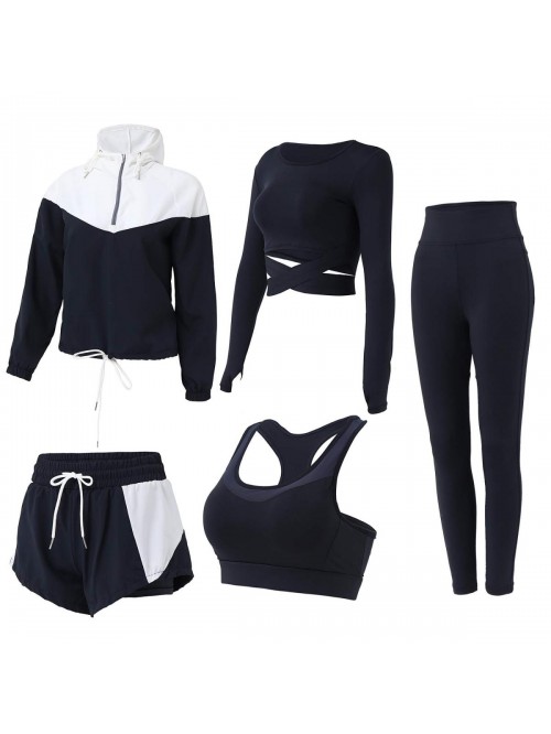 Sets for Women 5 PCS Inmarces Yoga Outfits Activew...