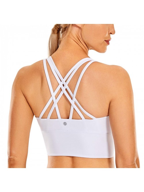 YOGA Women's Strappy Longline Sports Bras - Wirefr...