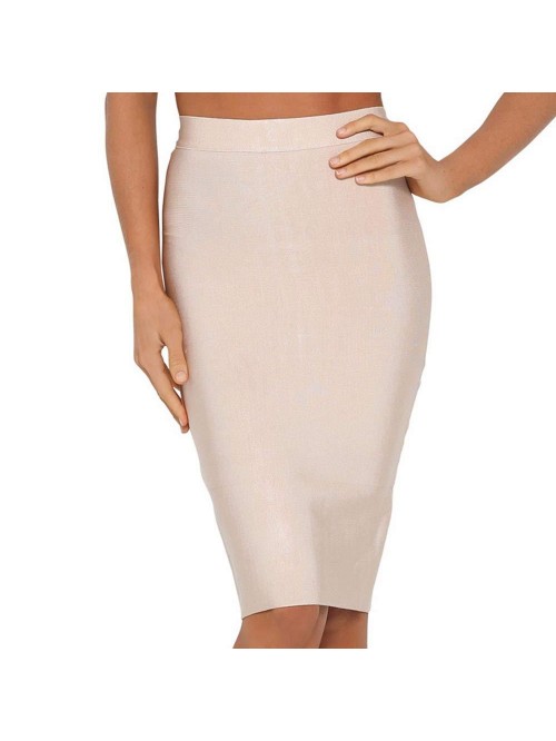 Women's High Waist Knee Length Bandage Pencil Skir...