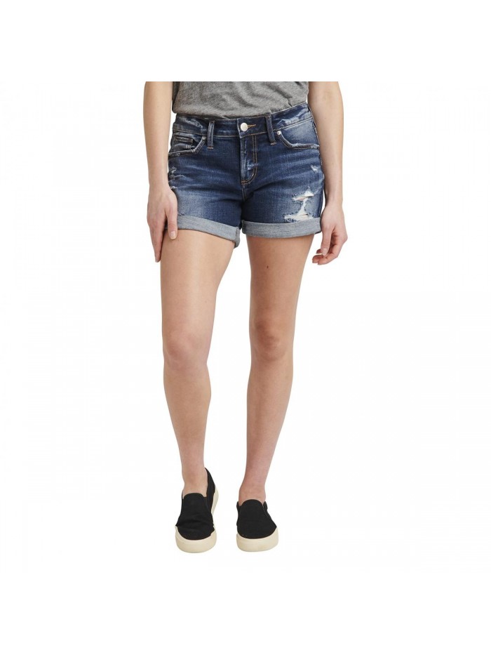 Jeans Co. Women's Boyfriend Mid Rise Short 