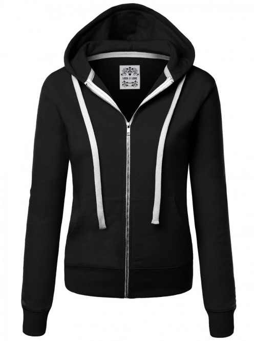 and Love Women's Active Casual Zip-up Hoodie Jacke...