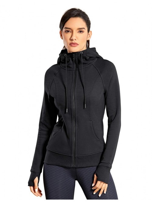 YOGA Women's Cotton Hoodies Sport Workout Running ...