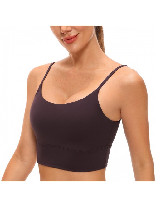 YOGA Adjustable Longline Sports Bra for Women - V ...