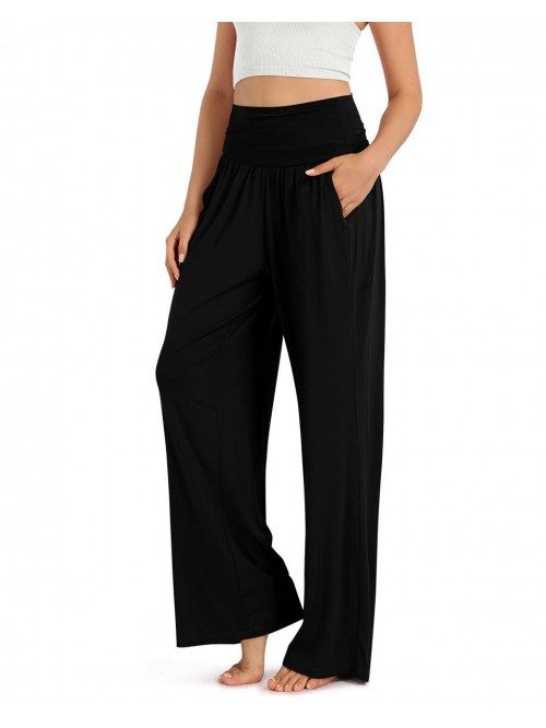 Women's Wide Leg Palazzo Lounge Pants with Pockets...