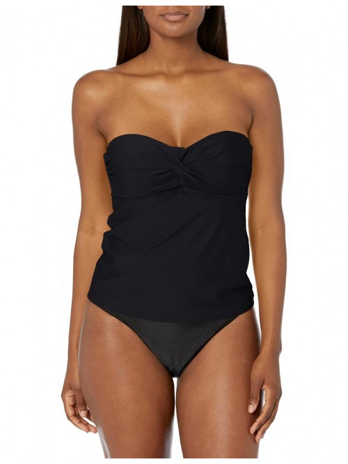 Women's Twist Front Bandeau Tankini Top 